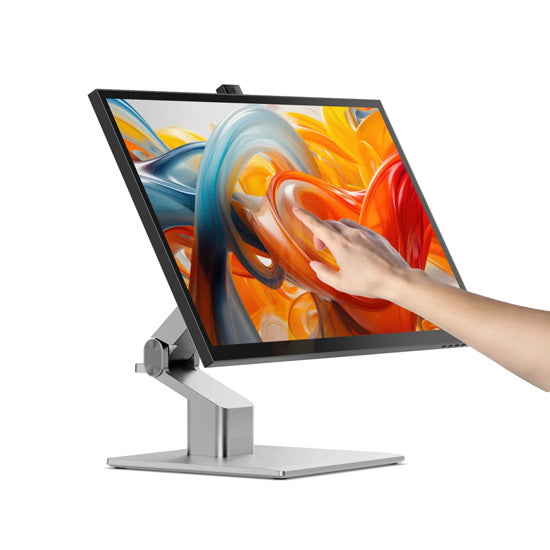 Moniteur tactile Clarity Fold Touch 27" 4K UHD avec webcam, pied pliable et alimentation USB‑C 65 W