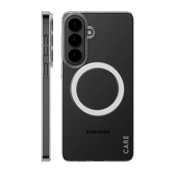 CARE™ by PanzerGlass® SL1M Coque Transparent w. Qi Samsung S26 Plus