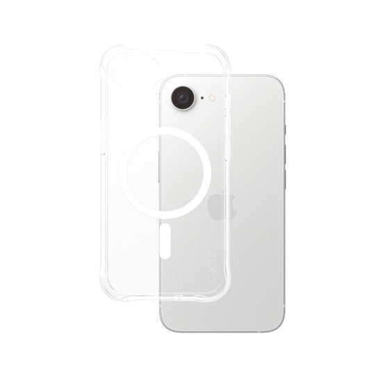 CARE™ by PanzerGlass® Samba Coque Transparente w.Qi Blanc iPhone 16e / 17e