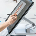 Moniteur tactile Clarity Fold Touch 27" 4K UHD avec webcam, pied pliable et alimentation USB‑C 65 W