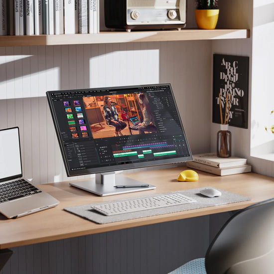 Moniteur tactile Clarity Fold Touch 27" 4K UHD avec webcam, pied pliable et alimentation USB‑C 65 W