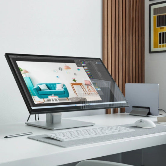 Moniteur tactile Clarity Fold Touch 27" 4K UHD avec webcam, pied pliable et alimentation USB‑C 65 W