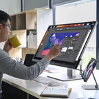 Moniteur Clarity Fold Touch 32" 4K UHD avec 65W Power Delivery, webcam et support pliable