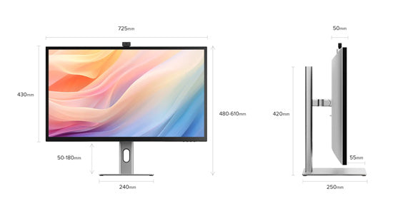 Écran Clarity Max Pro 32" UHD 4K avec alimentation USB-C et webcam