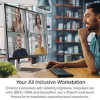 Écran Clarity Max Pro 32" UHD 4K avec alimentation USB-C et webcam