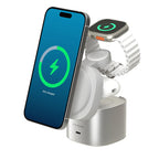 PowerPod support de charge rapide sans fil Qi2 4-en-1 Blanc