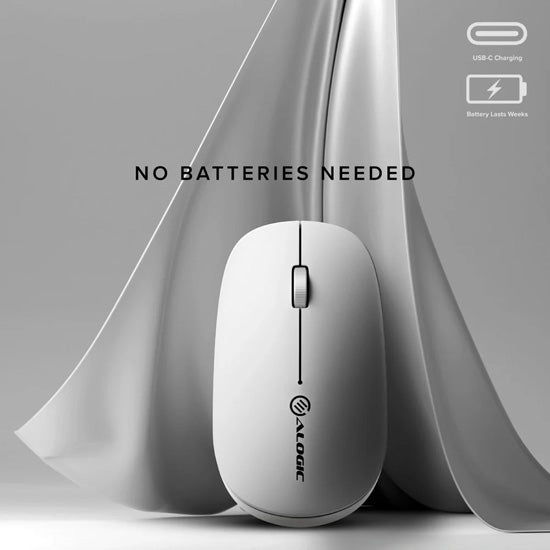 Souris sans fil rechargeable Echelon USB-C Blanc