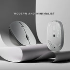 Souris sans fil rechargeable Echelon USB-C Blanc
