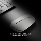 Souris sans fil rechargeable Echelon USB-C Blanc