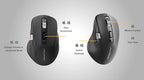 Souris programmable 7 touches Apex Bluetooth USB-C rechargeable Noir