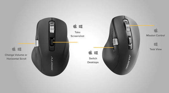 Souris programmable 7 touches Apex Bluetooth USB-C rechargeable Noir