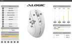 Souris programmable 7 touches Apex Bluetooth USB-C rechargeable Blanc
