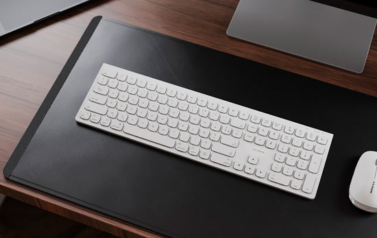 Clavier AZERTY sans fil rechargeable USB-C Echelon Blanc