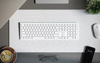 Clavier AZERTY sans fil rechargeable USB-C Echelon Blanc