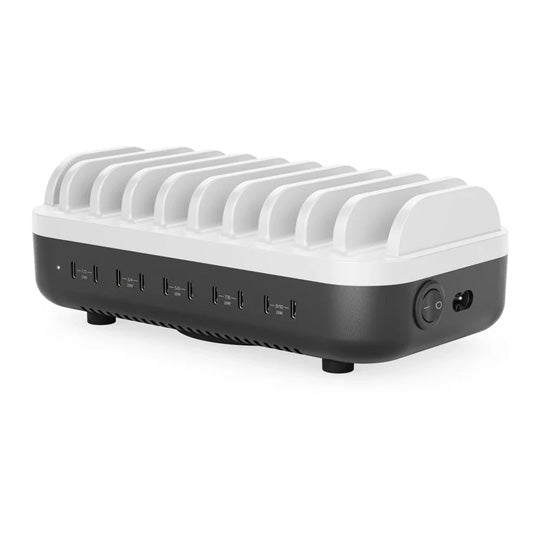 Station de Charge de Bureau Powerfin 10 Ports USB-C 100W