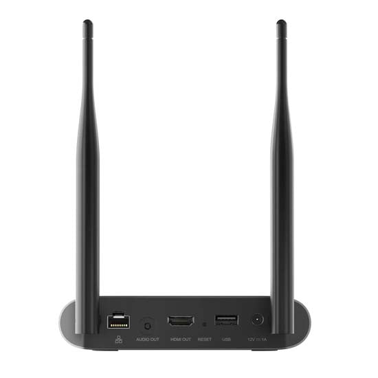 Système de présentation sans fil 4K avec station de base et un bouton présentateur