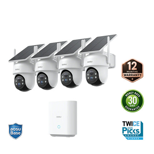 Kit de 4 caméras solaires D1 Classic