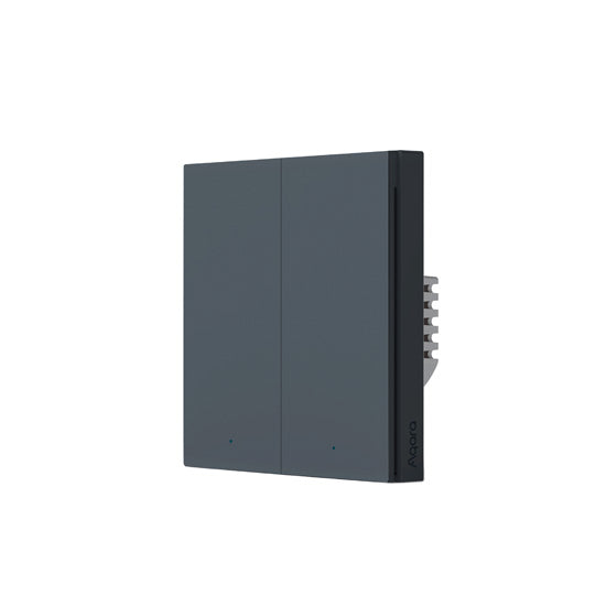 Interrupteur mural intelligent H1 EU (sans neutre, double bouton) Gris