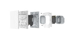 Interrupteur mural intelligent H1 EU (sans neutre, double bouton) Blanc