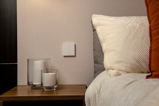 Interrupteur mural intelligent H1 EU (sans neutre, double bouton) Blanc
