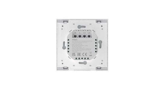 Interrupteur mural intelligent H1 EU (avec neutre, double bouton) Gris