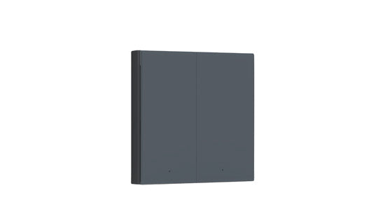 Interrupteur mural intelligent H1 EU (avec neutre, double bouton) Gris