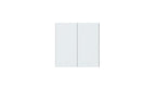 Interrupteur mural intelligent H1 EU (avec neutre, double bouton) Blanc