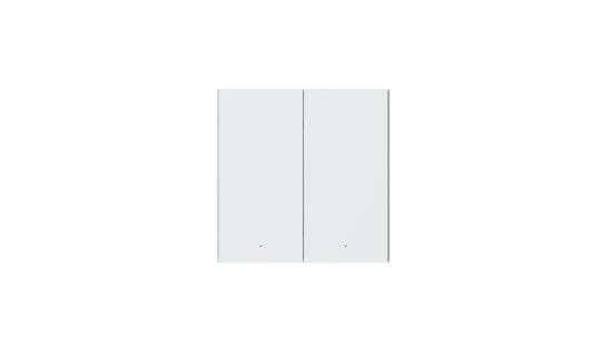 Interrupteur mural intelligent H1 EU (avec neutre, double bouton) Blanc