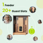 Feeder Bamboo AI gratuite à vie avec énergie solaire