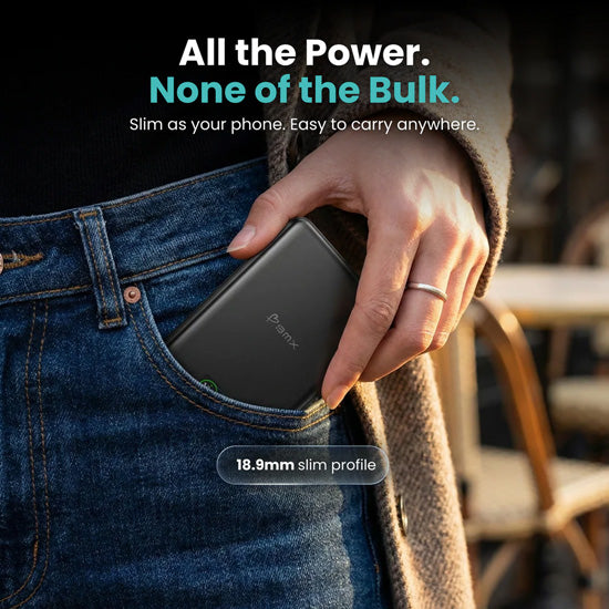 Batterie Magnétique SolidSafe™ Solid-State 10.000mAh Noir