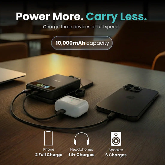 Batterie Magnétique SolidSafe™ Solid-State 10.000mAh Noir