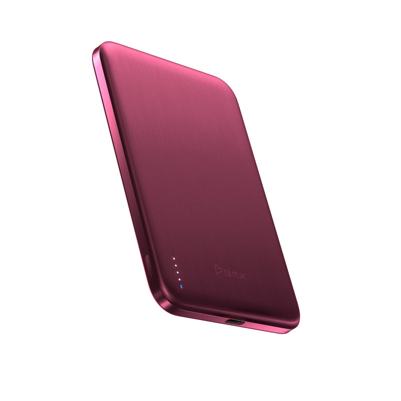 Batterie Magnétique SolidSafe™ Air Titanium 5000mAh Qi2 Burgundy
