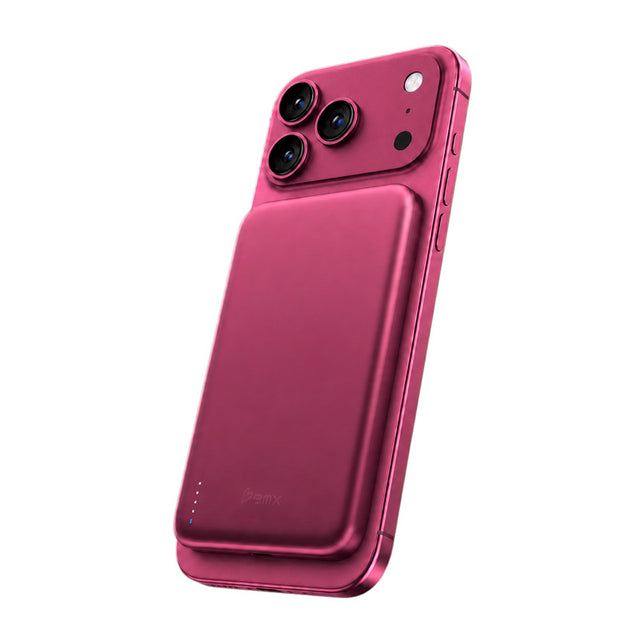 Batterie Magnétique SolidSafe™ Air Titanium 5000mAh Qi2 Burgundy