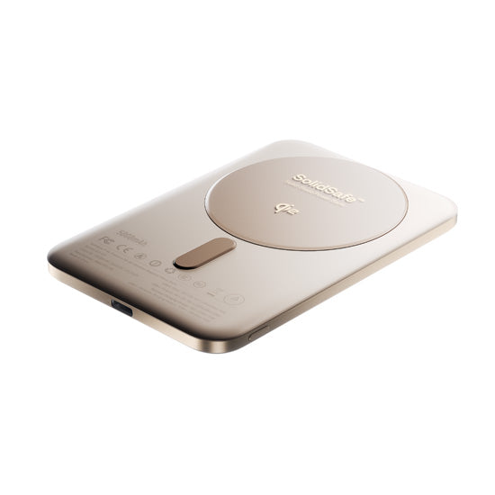 Batterie Magnétique SolidSafe™ Air Titanium 5000mAh Qi2 Gold