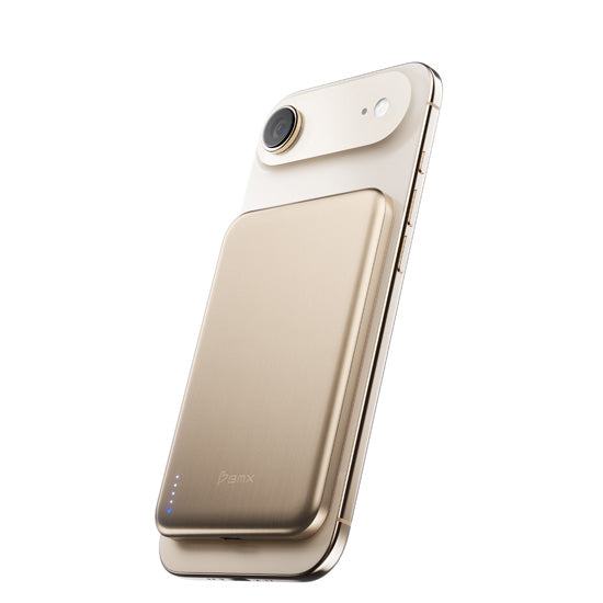 Batterie Magnétique SolidSafe™ Air Titanium 5000mAh Qi2 Gold