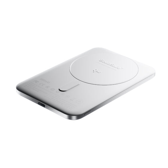 Batterie Magnétique SolidSafe™ Air Titanium 5000mAh Qi2 Silver