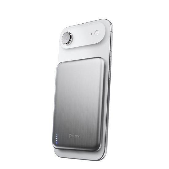Batterie Magnétique SolidSafe™ Air Titanium 5000mAh Qi2 Silver