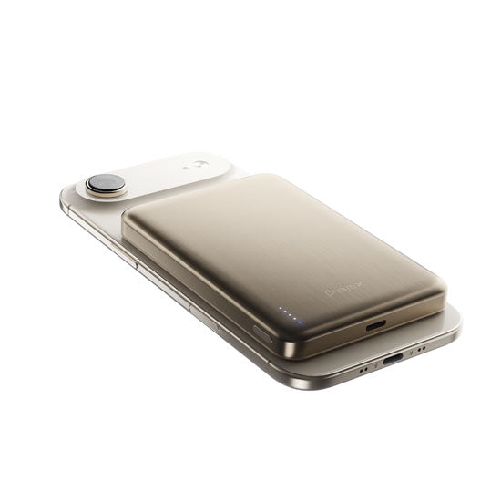 Batterie Magnétique SolidSafe™ Air Titanium 10 000mAh Qi2.2 Gold
