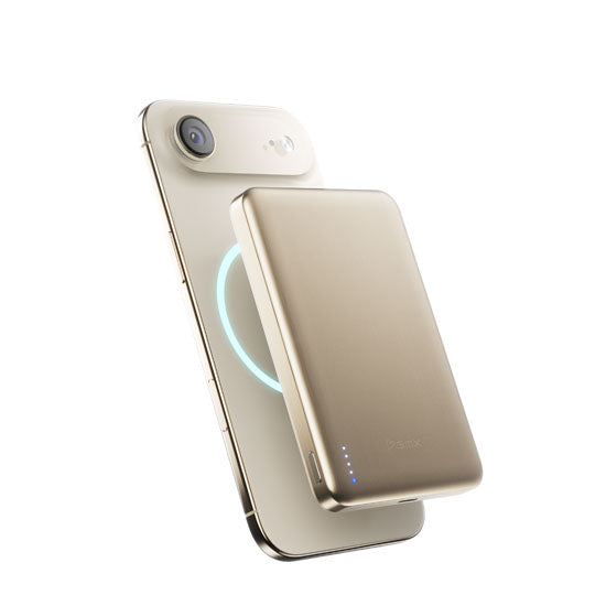 Batterie Magnétique SolidSafe™ Air Titanium 10 000mAh Qi2.2 Gold