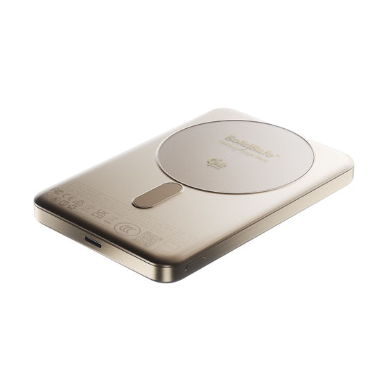 Batterie Magnétique SolidSafe™ Air Titanium 10 000mAh Qi2.2 Gold