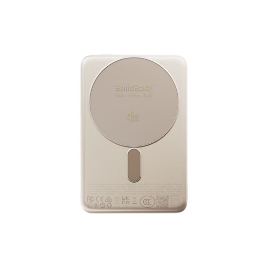 Batterie Magnétique SolidSafe™ Air Titanium 10 000mAh Qi2.2 Gold