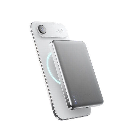 Batterie Magnétique SolidSafe™ Air Titanium 10 000mAh Qi2.2 Silver