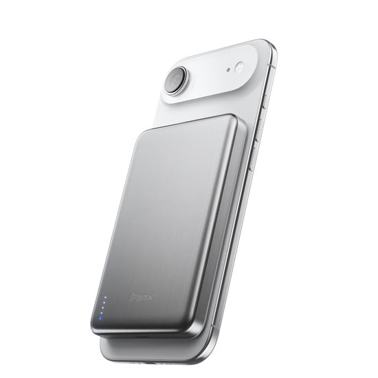 Batterie Magnétique SolidSafe™ Air Titanium 10 000mAh Qi2.2 Silver