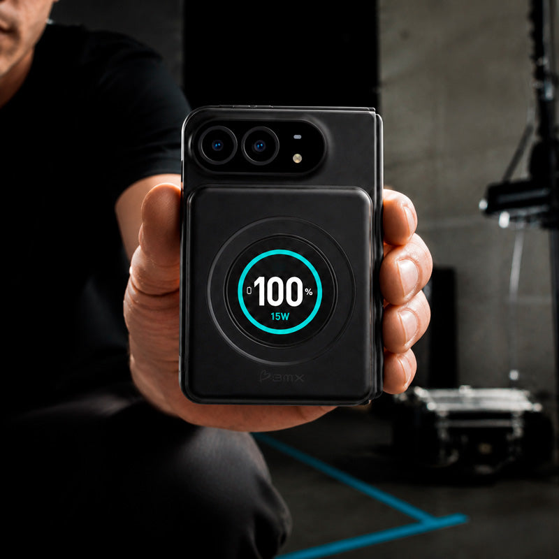 Batterie Magnétique SolidSafe™ Duo Aluminium CNC 5 000mAh 15W Black