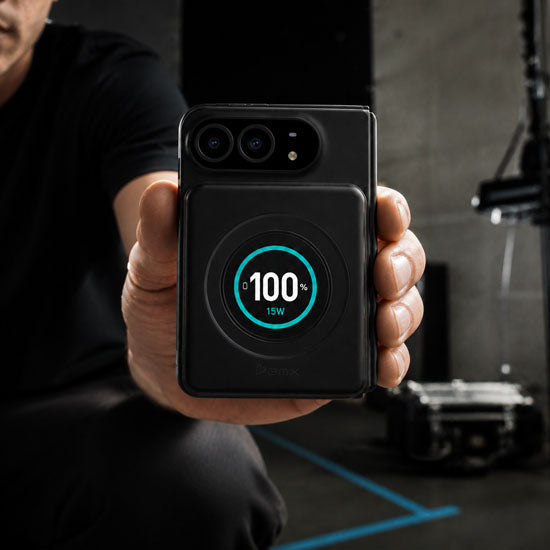 Batterie Magnétique SolidSafe™ Duo Aluminium CNC 5 000mAh 15W Black