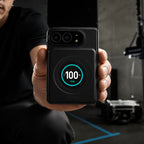 Batterie Magnétique SolidSafe™ Duo Aluminium CNC 5 000mAh 15W Black