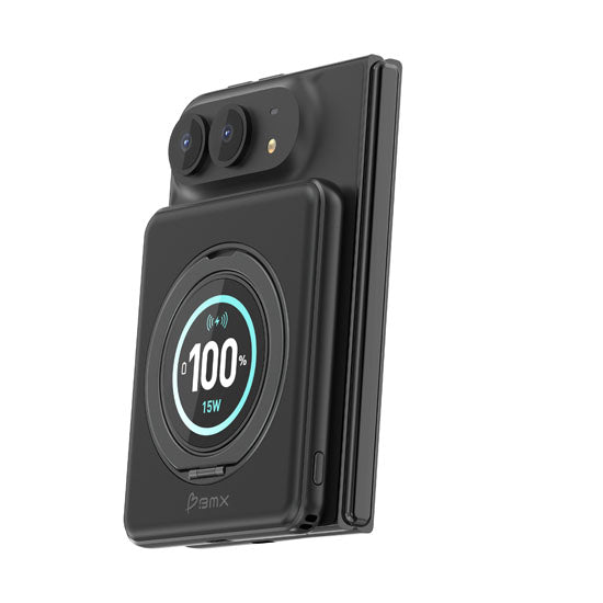 Batterie Magnétique SolidSafe™ Duo Aluminium CNC 5 000mAh 15W Black