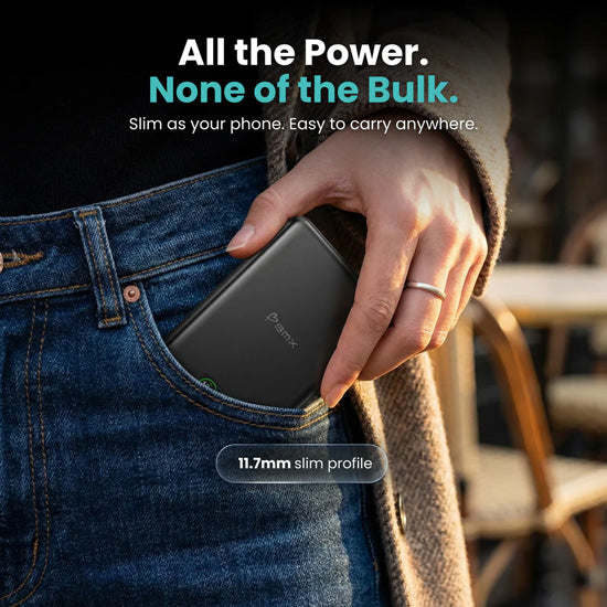 Batterie Magnétique SolidSafe™ Solid-State 5000mAh Noir