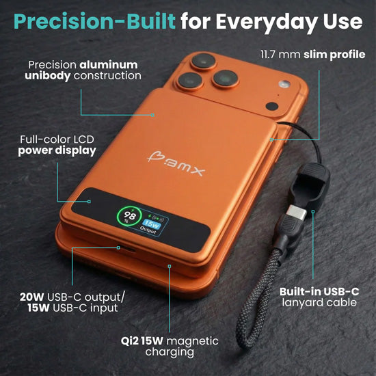 Batterie Magnétique SolidSafe™ Solid-State 5000mAh Orange