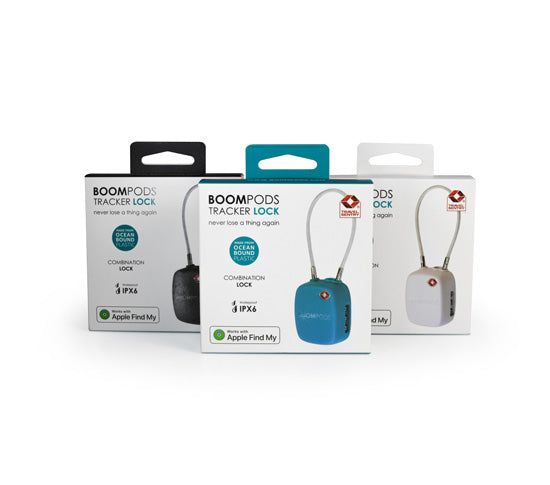 BOOMPODS Tracker Lock Blanc